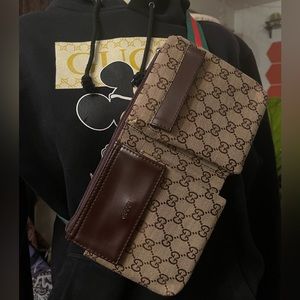 GG monogram satchel bag